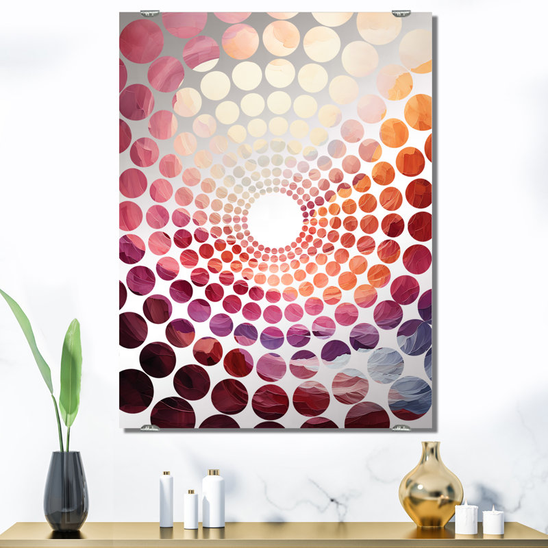 Corye - Miroir mural arc-en-ciel MIR137959, 40 po x 30 po