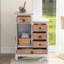 Buffet décoratif en bois 22 po avec 5 tiroirs