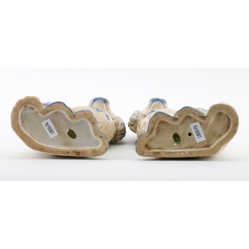 Staffordshire Dogs Figurine, Light Blue