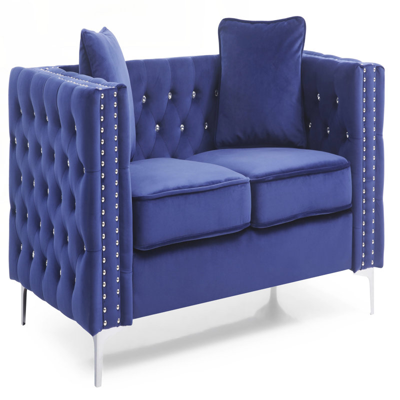 Causeuse chic en bleu, Bleu
