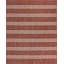 Tapis rond rayé rouge -1946916346