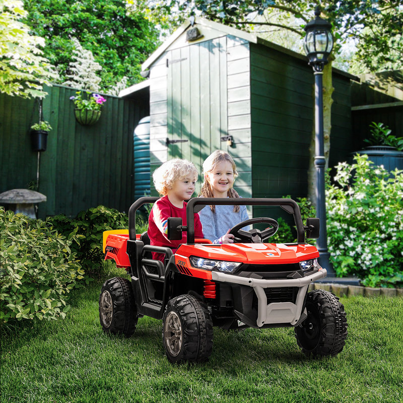 Aosom 12 Volt 2 Seater All-Terrain Vehicles Battery Powered Ride On with Remote Control