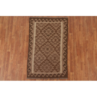 Kilim Reversible Wool Area Rug 3x5