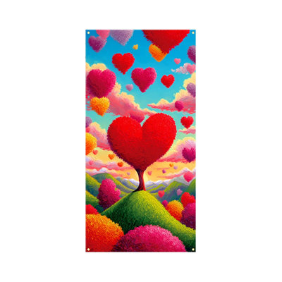 Kbndieu 35 X 72 In Valentines Day Door Cover Valentines Day Door Curtain Valentines Day Door and Wall Decoration Festival Party Decoration