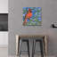 «Bright parmi les verts» par Annelein Beukenkamp, art mural en verre acrylique-45129649
