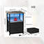  Table de chevet 24 po avec station de charge et lumières DEL, table de bout à 3 tiroirs avec ports USB-83555546