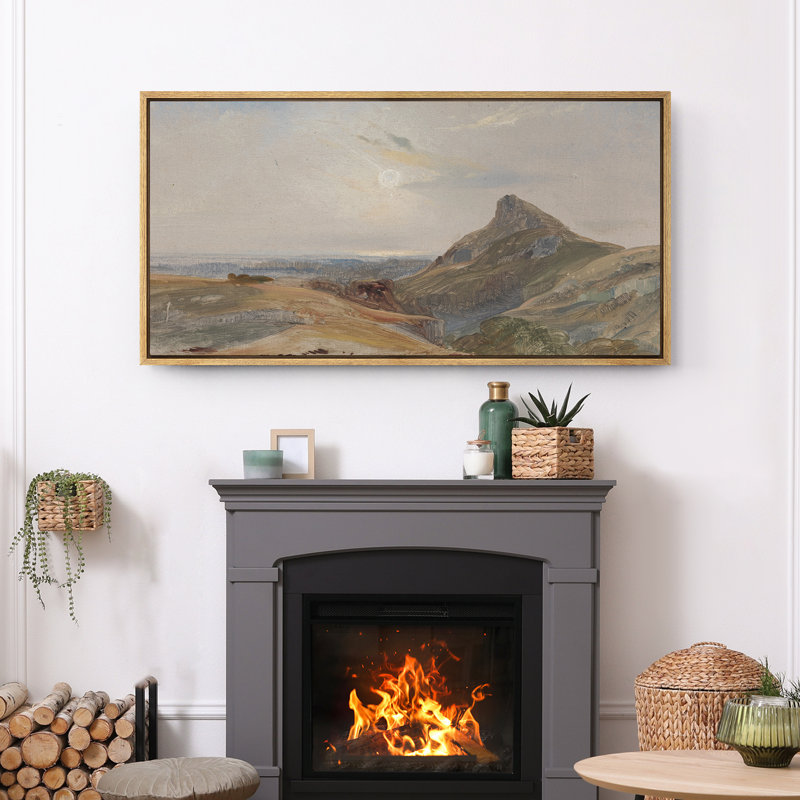 «Rustic Country Landscape Extra Large», reproduction d'art sur toile encadrée, Naturel, H 30 po x l 60 po
