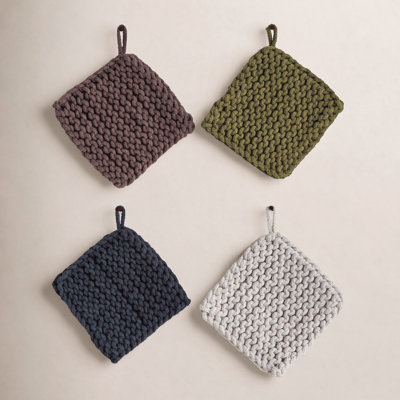 Elodia 2-Piece Crocheted Potholder Set