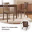 Chaise d'appoint à lattes en bois massif-628937202