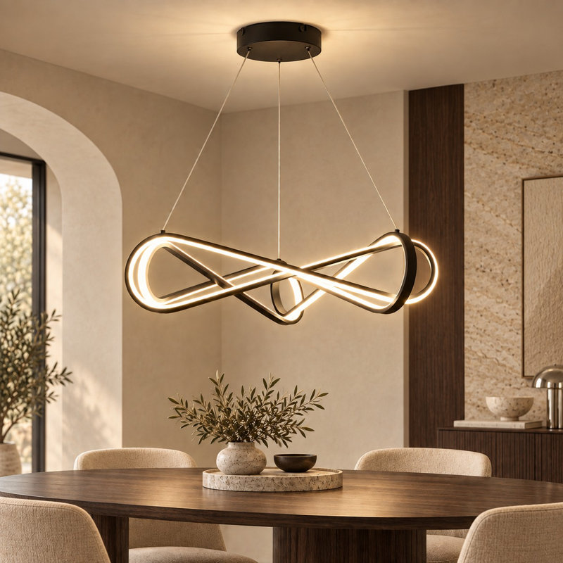 1 - Light Dimmable Unique/Statement LED Pendant