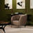 Samouri Modern Channel Tufted Barrel Accent Chair-516721810