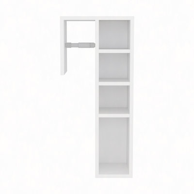 Freestanding Toilet Paper Cabinet With Slim Vertical Design And Storage Compartment