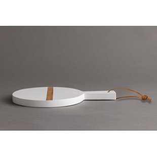 Blanche Chopping Board with  wooden inlay