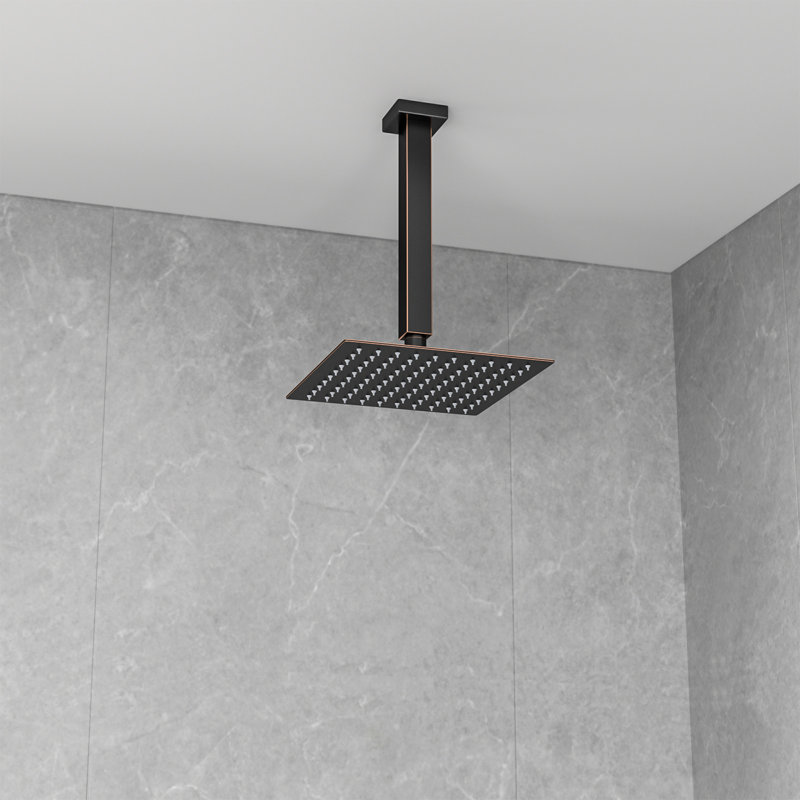 Tête de douche 8 po à fixation au plafond 8 po, Bronze huilé