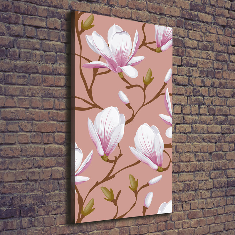Magnolia - Wrapped Canvas Print, 140cm H x 70cm W