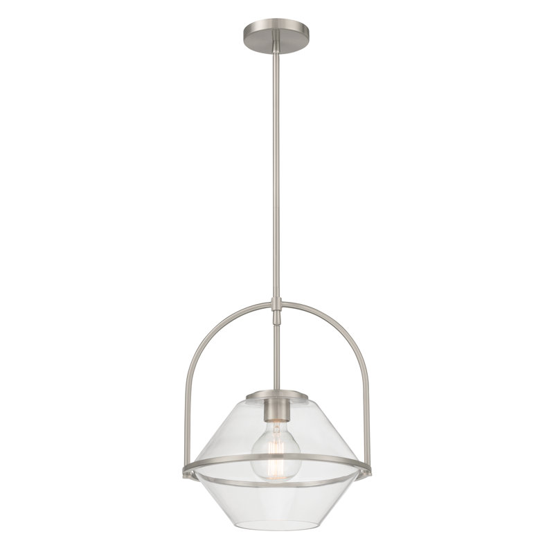 Coralyn 13.25" 1-Light Pendant, Nickel
