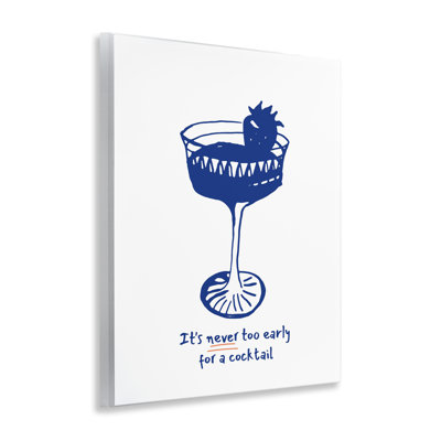 «Never Too Early For Cocktail», art mural par lettré et doublé