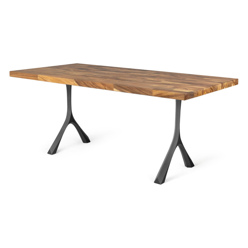 Table de salle à manger Wilis, L 72 po x l 36 po x H 30,6 po, Naturel