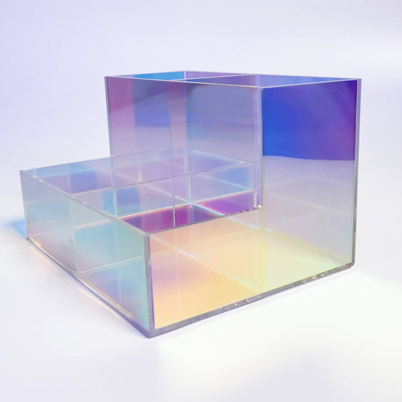 Organisateur de maquillage en acrylique transparent Prisma