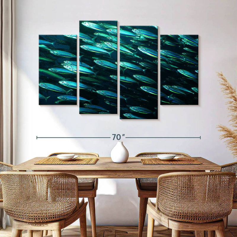 Brampt Shoal Of Fish, 42" H x 68" W