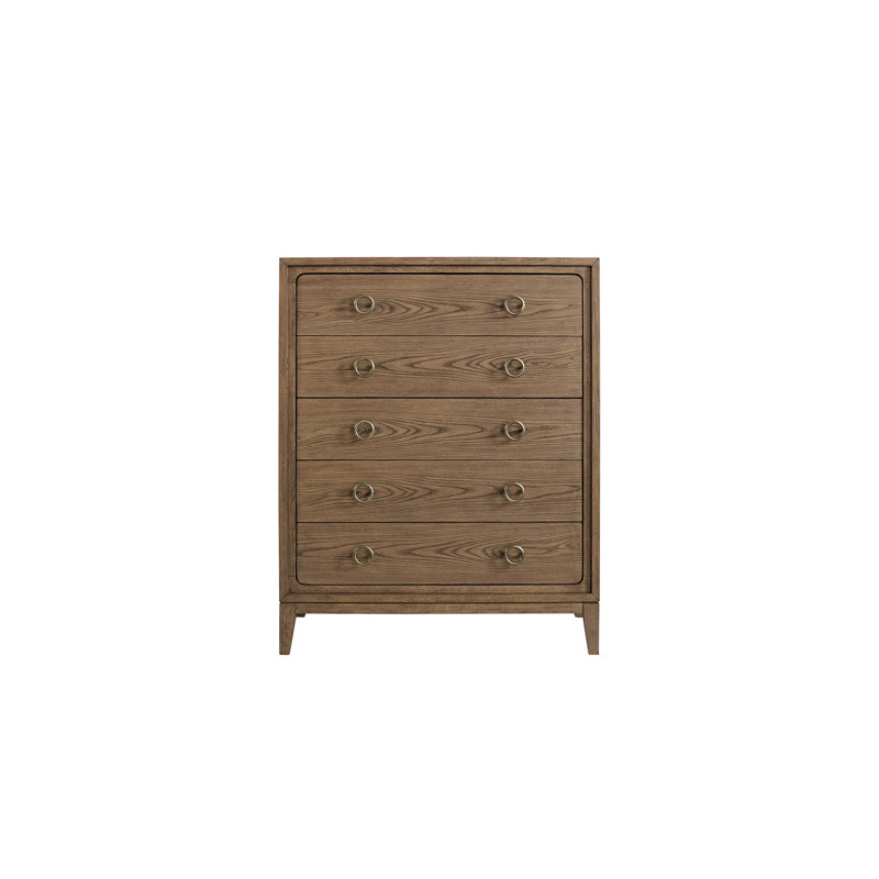 Commode 5 tiroirs au fini latté