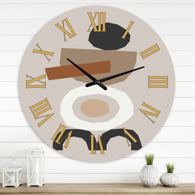 Minimal Elementary and Geometric Compostions XXXXVIII - Modern wall clock