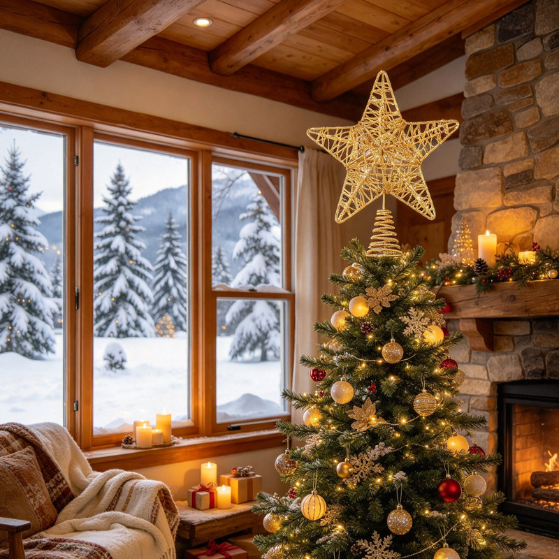 23.8 cm Iron Shatterproof Tree Topper