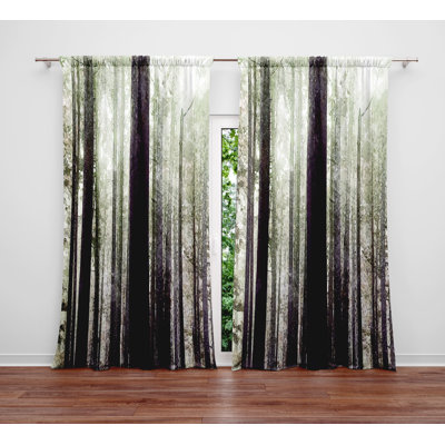 Raiford Semi Sheer Curtain Panel Pair