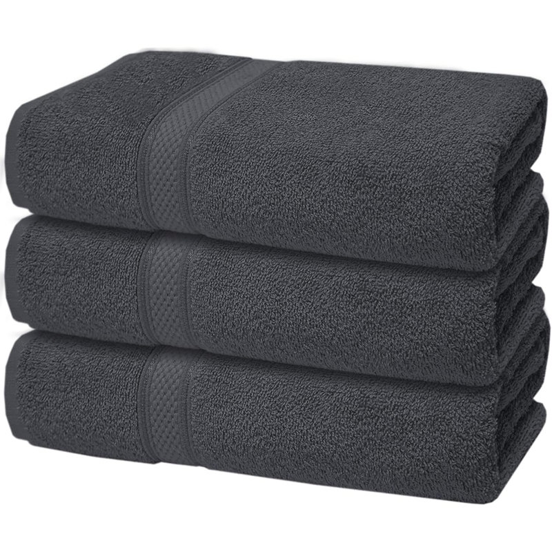 Nayelly Turkish Cotton Bath Towel, Grey