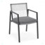 Ensemble repas d'extérieur avec 6 chaises et une table en aluminium