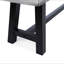 Bancs d'extérieur Carlisle, sablé + noir (ensemble de 2)-603880984
