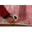 Tapis rose abstrait contemporain 5 x 7