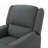 Charcoal Fabric Glider Recliner With Swivel, Manual Reclining Chair