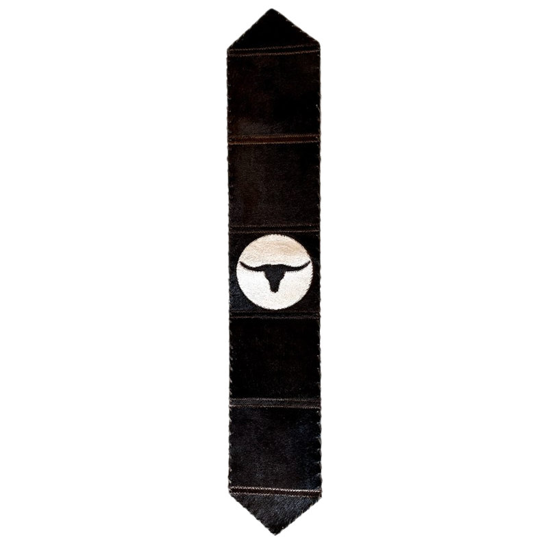 Longhorn Cowhide Table Runner, 120" L x 12" D