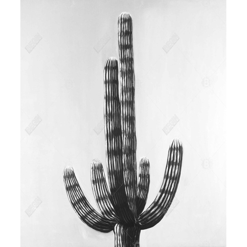 Cactus - Toile florale pour la chambre à coucher | Art botanique