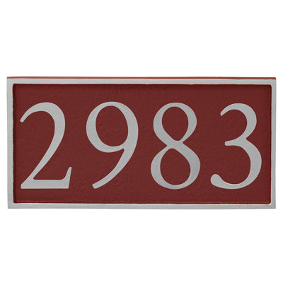 Plaque d'adresse murale 1 ligne Serif