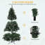 6ft Green Artificial Christmas Tree with pinecone