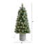 Arbre de Noël pin vert 4 pi 6 po avec 120 lumières DEL