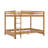 Wood Queen Size Bunk Bed With Ladder-1612624275