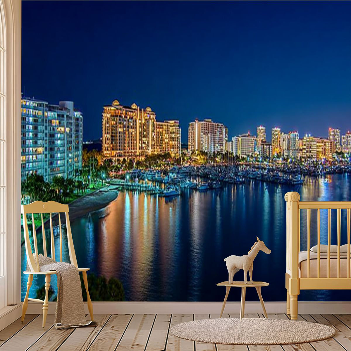 Latitude Run® Peel and Stick Wallpaper Wall Mural Cityscape Sarasota ...