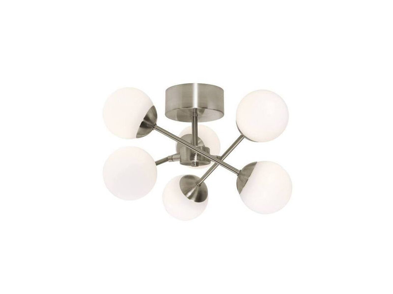 31B1BB624B064FFA9314780FE6002CC2 Pearl 16" LED Ceiling Fixture, 3000k, Satin Nickel, Satin Nickel