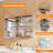 24×30 Inch Dual Use LED Light Bathroom Mirror Cabinet, Aluminum Back Panel Dimmable Anti Fog Cabinet