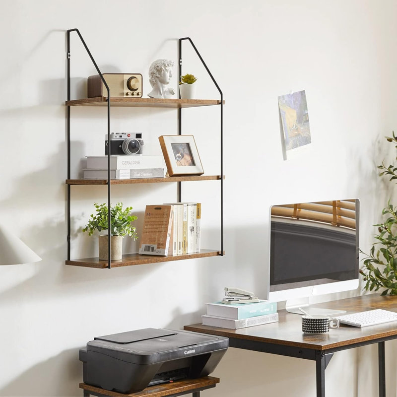 60cm W Metal Wall Mounted Shelving Unit