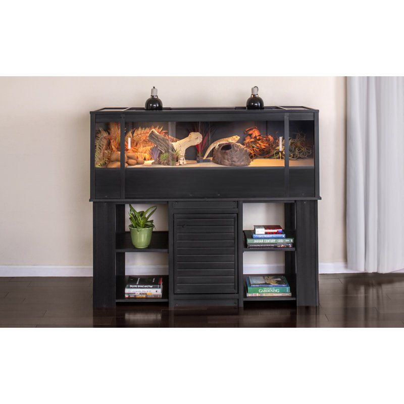 Très grand terrarium Deneishia, 112 gallons - H 22,8 po x l 60 po x P 24 po, Noir