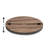 George Oliver Osya Porcelain Stainless Steel Cheese Board and Lazy Susan Serving Dish