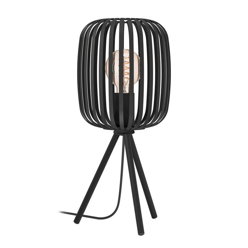Durden Metal Tripod Lamp, Black