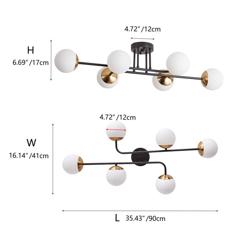 Elyjiah Semi Flush Mount