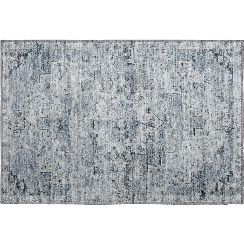 Premium Machine Washable Ashington AMF1832 Global Rug, Rectangle 1'8" x 2'6"