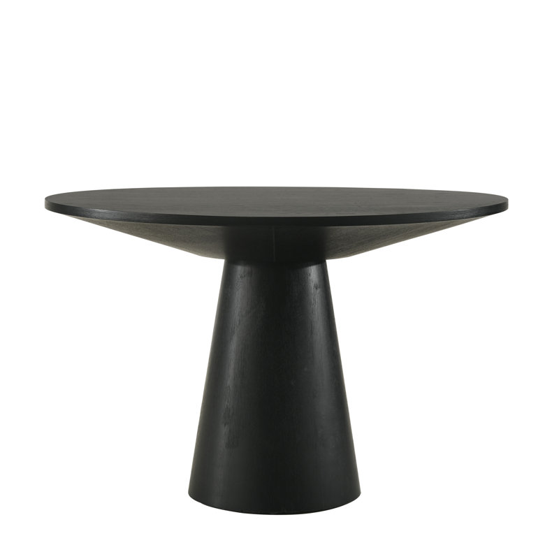 Jennea Round Dining Table, Black, 31" H x 47.25" W x 47.25" D
