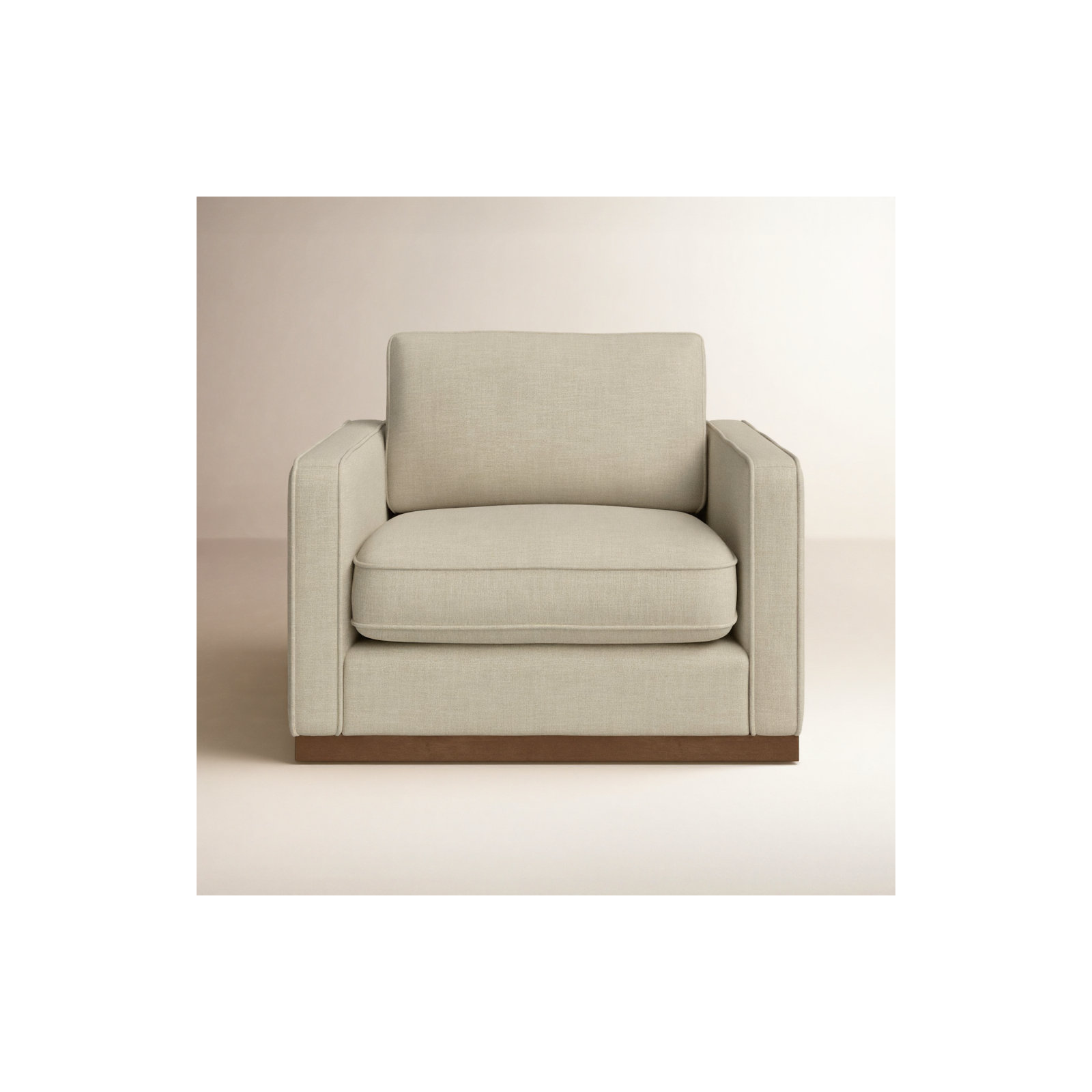 Bobbi 41'' Wide Upholstered Armchair, Beige